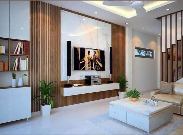 Vách trang trí phòng khách đẹp